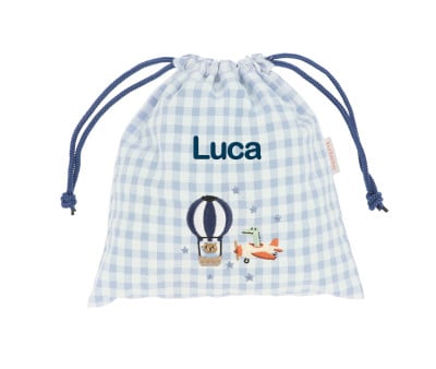 Sacca Merenda Vichy Planes Personalizzabile