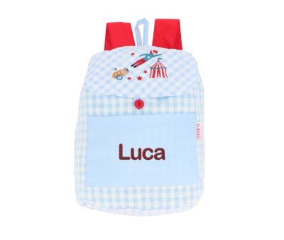 Zaino Piccolo Vichy Circus Show Personalizzabile