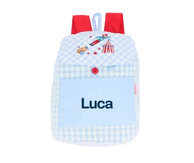 Zaino Piccolo Vichy Circus Show Personalizzabile