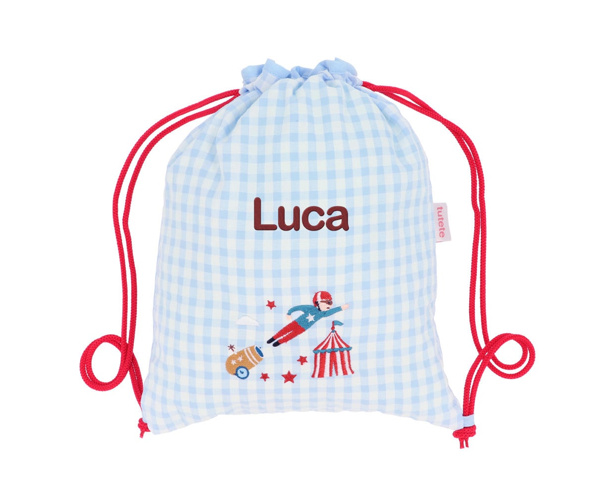 Sacca-Zaino Vichy Circus Show Personalizzabile