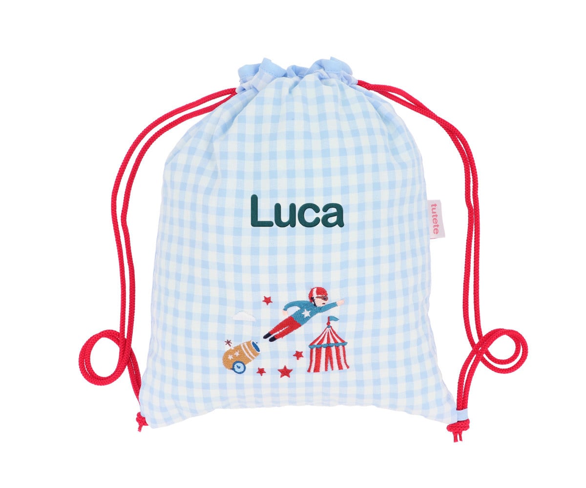 Sacca-Zaino Vichy Circus Show Personalizzabile