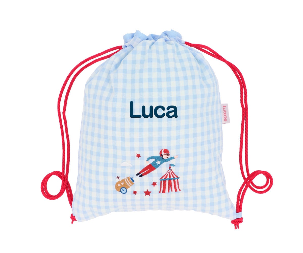 Sacca-Zaino Vichy Circus Show Personalizzabile