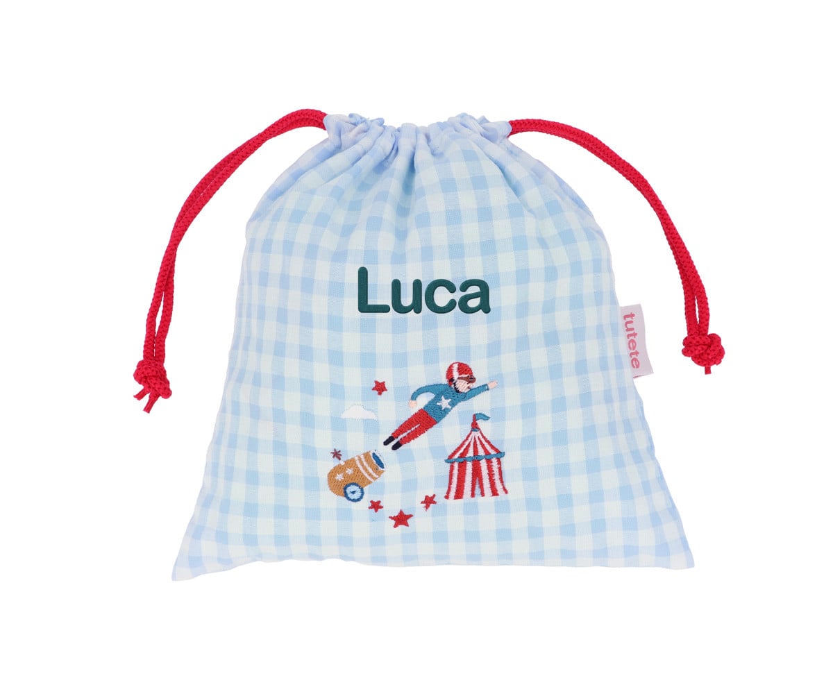 Bolsa lanche personalizável Vichy Circus Show