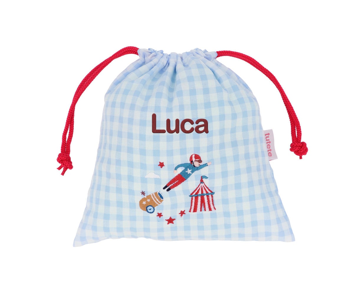 Bolsa lanche personalizável Vichy Circus Show