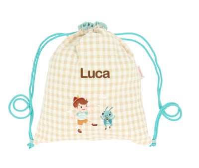 Sacca-Zaino Vichy The Wooden Boy Personalizzabile
