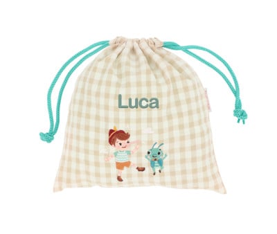Bolsa lanche personalizável Vichy The Wooden Boy