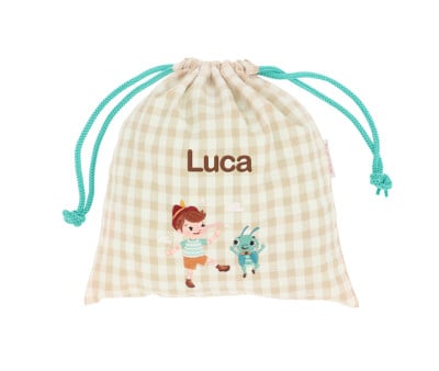 Bolsa lanche personalizável Vichy The Wooden Boy