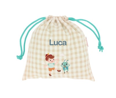 Bolsa lanche personalizável Vichy The Wooden Boy