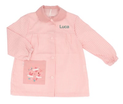 Grembiulino Seber Bottoni Blossom Birds Personalizzabile