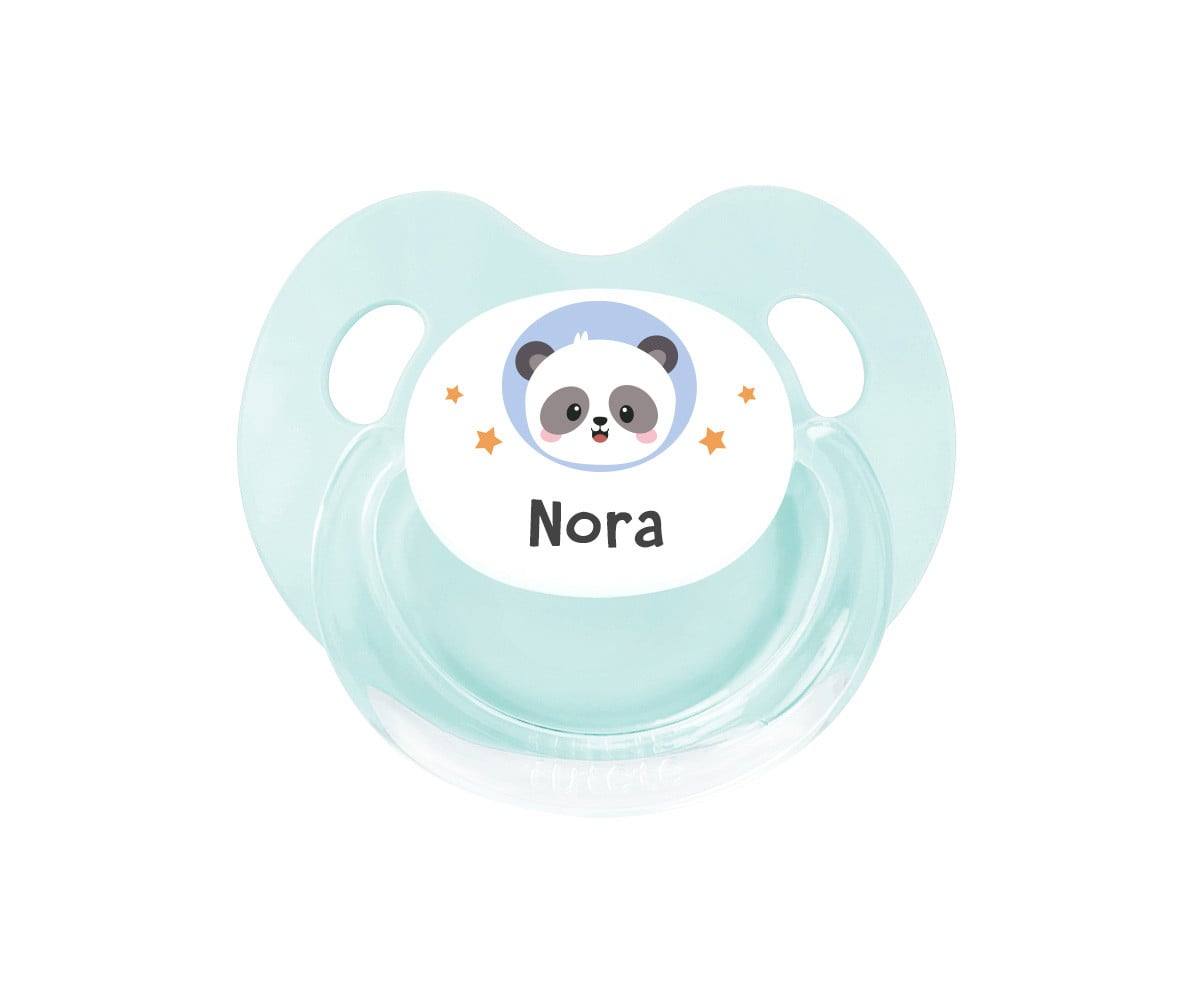 Chupeta Personalizada Retro Panda in Space
