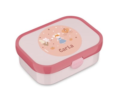 Boîte à Lunch Personnalisable Midi Campus Cool Pink Mouse Fairies