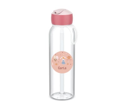 Gourde Campus Flip-Up Personnalisable Cool Pink 500 ml Mouse Fairies
