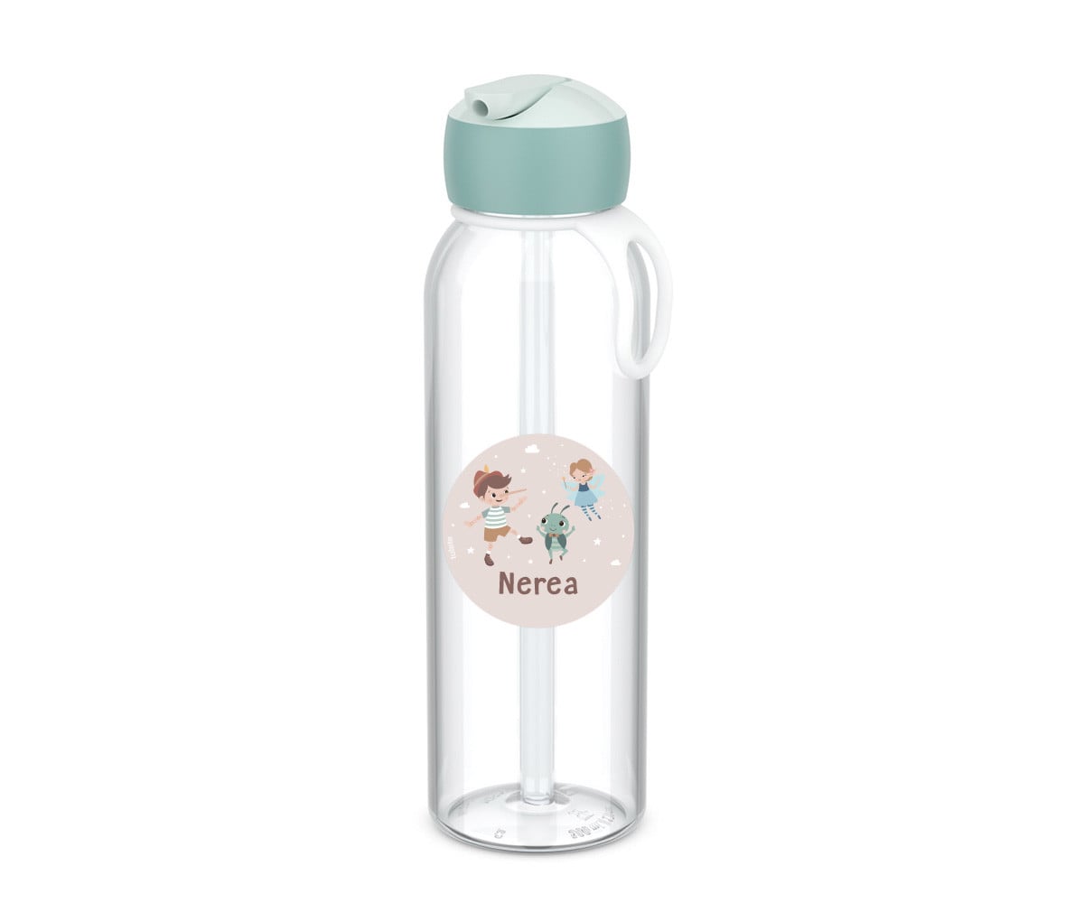 Botella Campus Flip-Up Personalizada Cool Mint 500ml The Wooden Boy