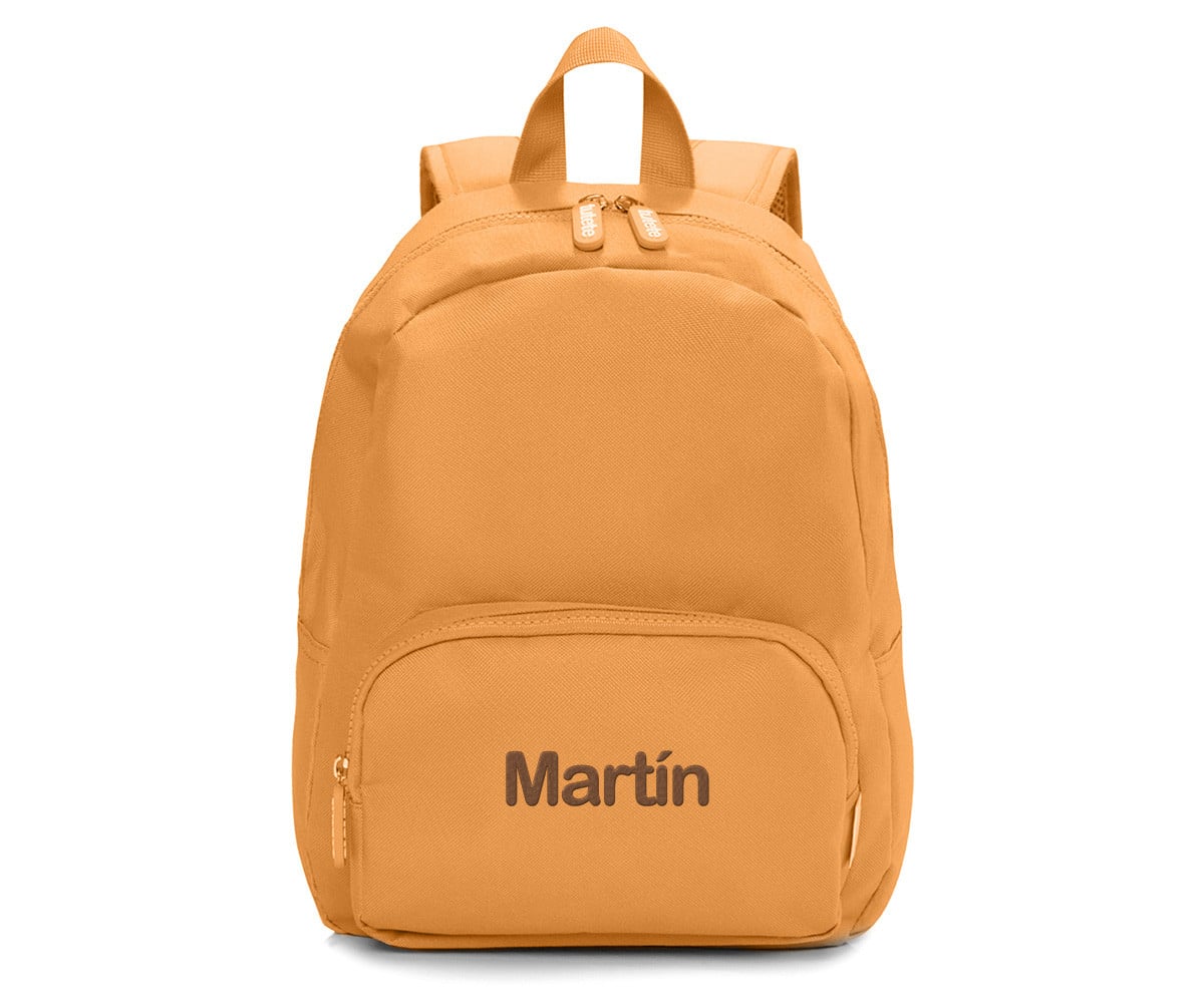 Mochila Solid Color Mustard Personalizável