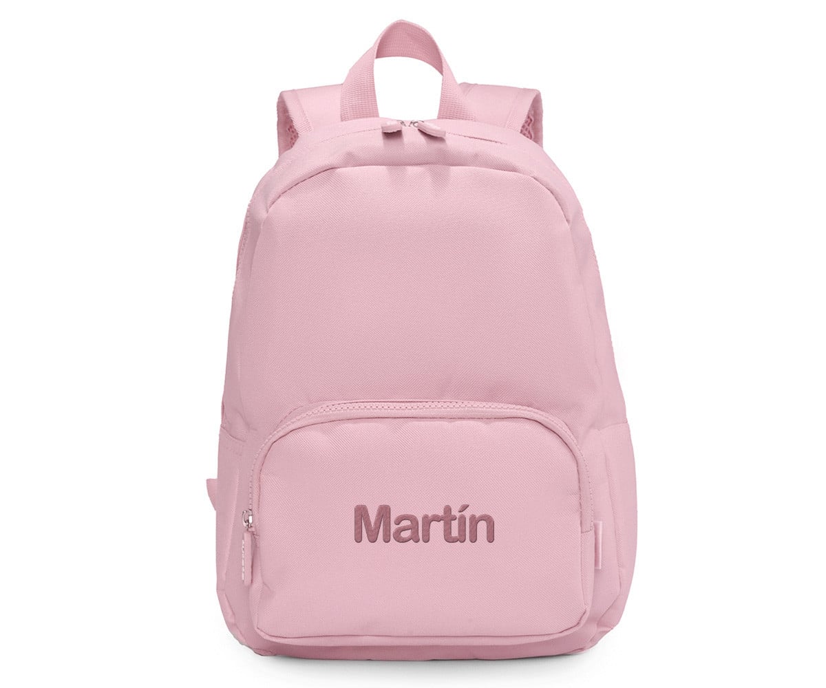 Mochila Solid Color Pink Personalizável