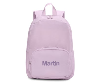 Zaino Solid Color Lavender Personalizzabile Ricamo