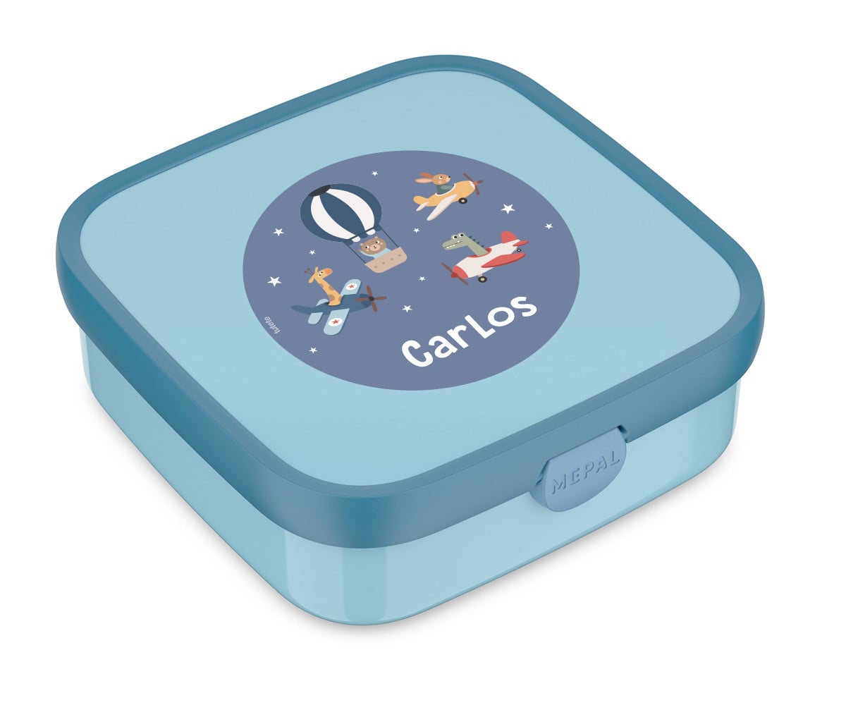 Caja Almuerzo Personalizada Bento Campus Grande Cool Blue Planes