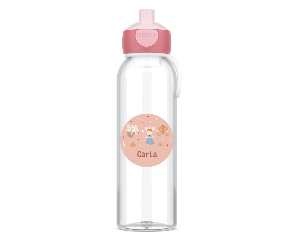 Botella Campus Pop-Up Personalizada Cool Pink 500ml Mouse Fairies
