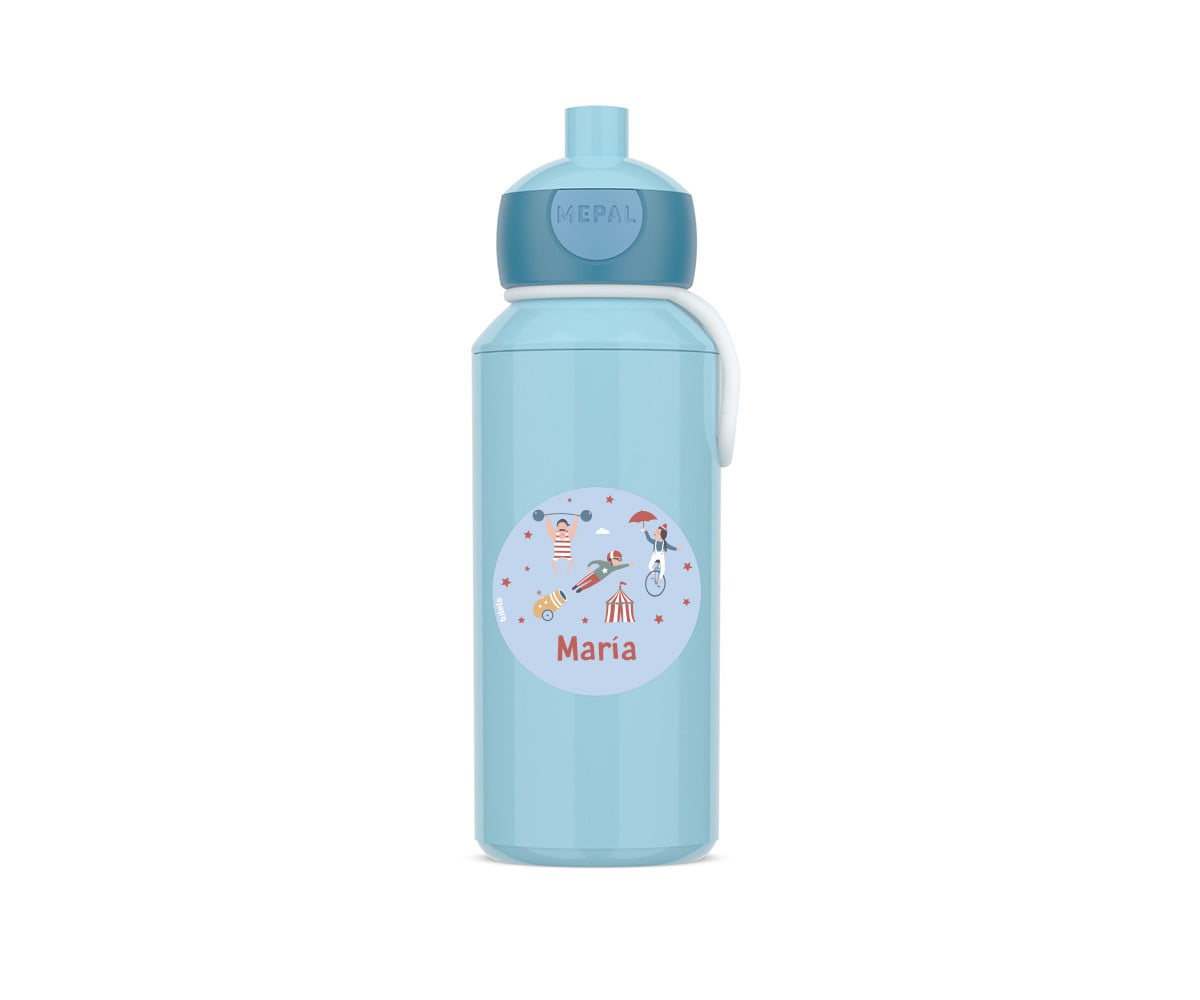 Botella Campus Pop-Up Personalizada Tutete Cool Blue 400ml Circus Show