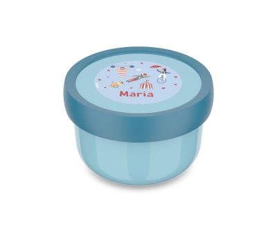 Caixa de frutas personalizada Campus Cool Blue Circus Show 