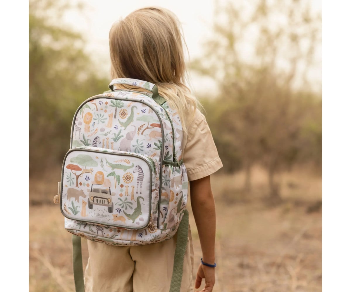 Mochila Mediana Safari Friends Personalizable