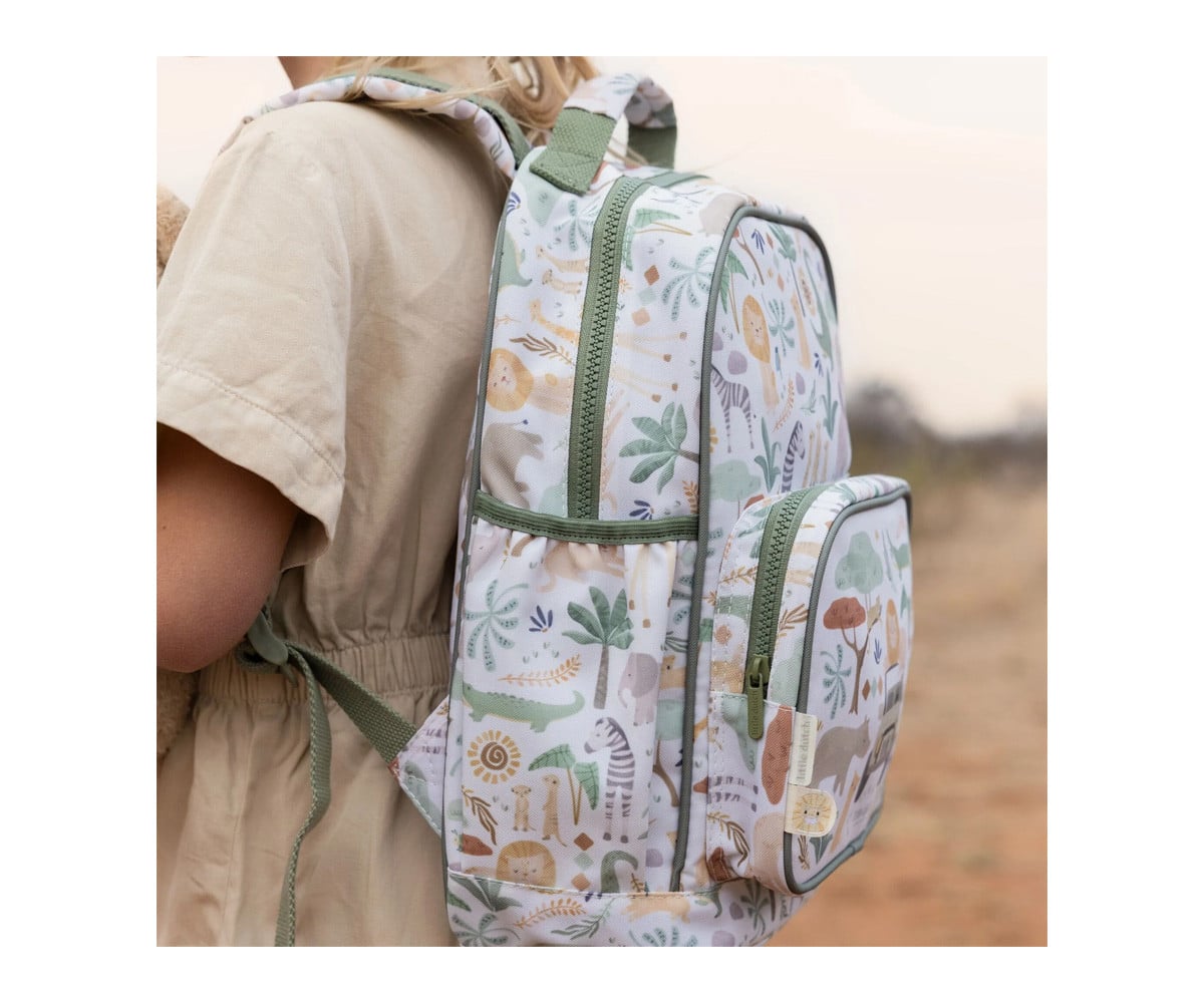 Mochila Mediana Safari Friends Personalizable