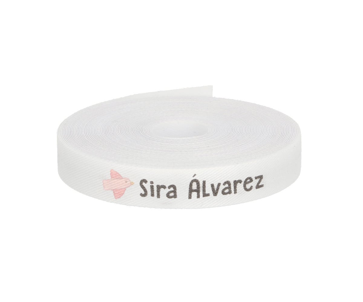 Nastro Marca Indumenti Personalizzato Uccellino