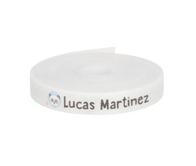 Cinta Marca Prendas Personalizada Panda