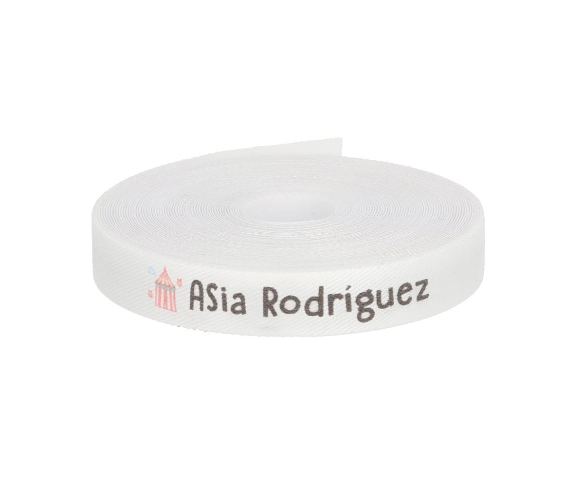 Cinta Marca Prendas Personalizada Circo