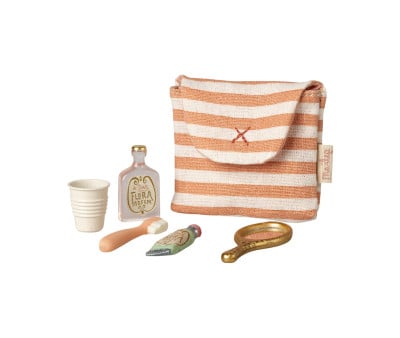 Set de Cepillo de Dientes en Bolsa Mouse Coral Stripe