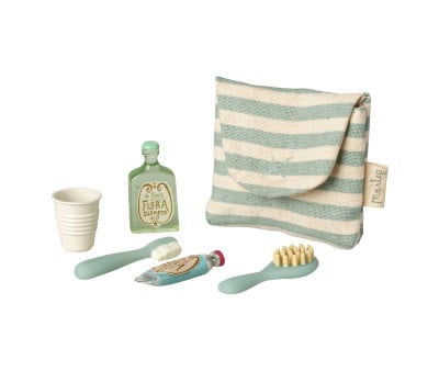 Set de Cepillo de Dientes en Bolsa Mouse Blue Stripe