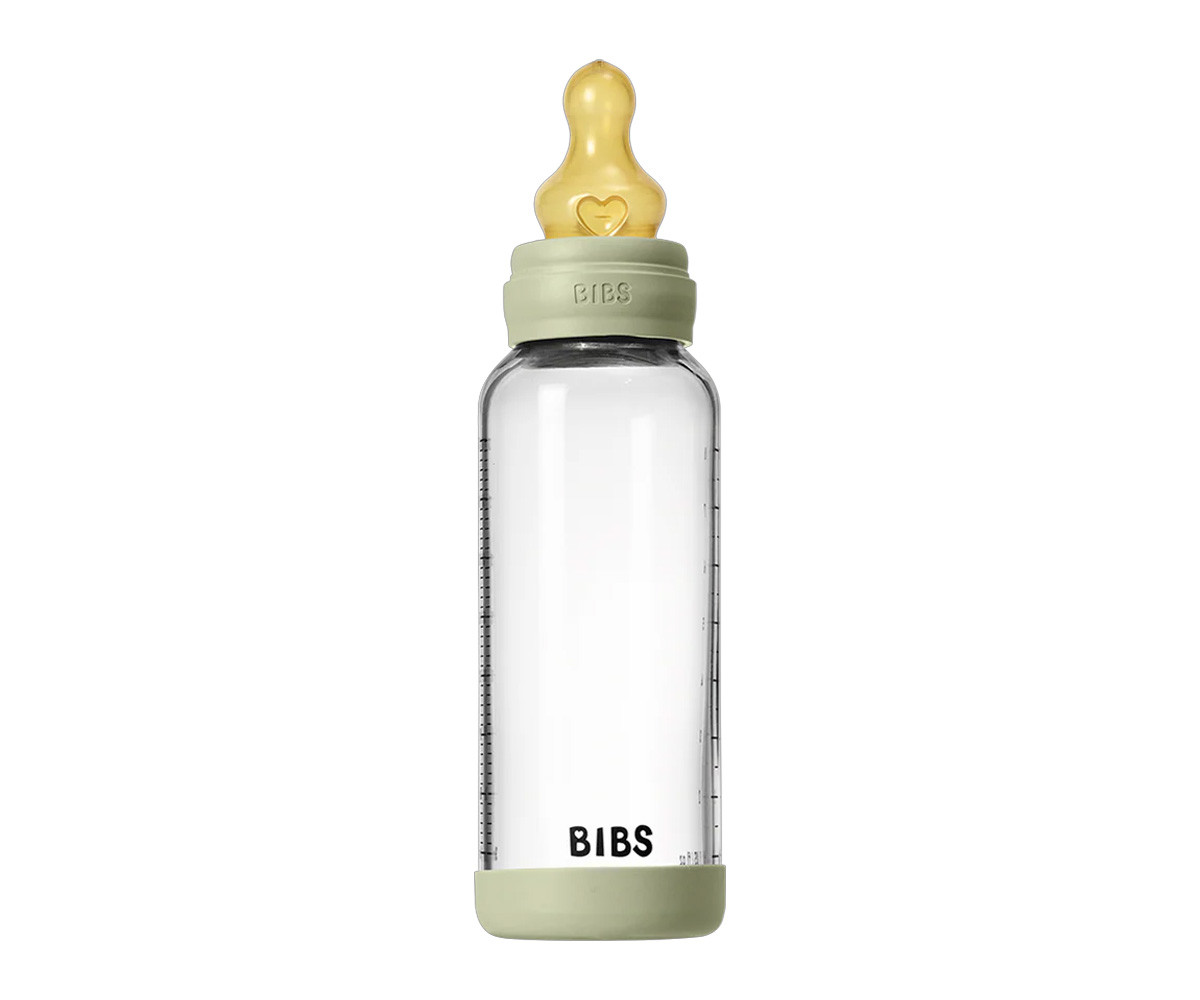 Boberão de vidro BIBS Boheme Sage 240ml