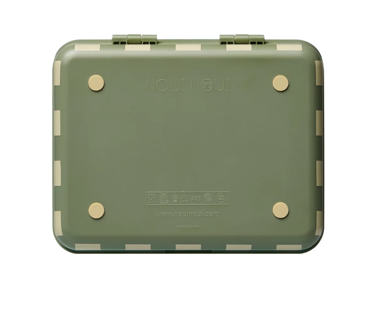 Bento Box with 3 Removable Green Trays