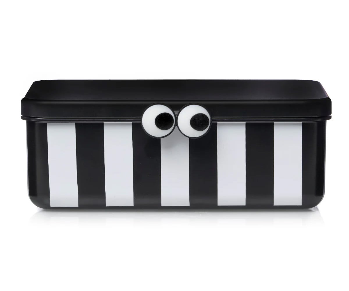 Bento Box with 3 Removable Trays Black
