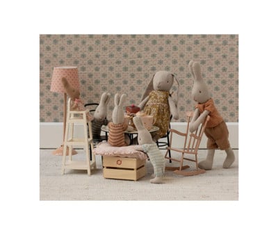 Set Tavolo e 2 Sedie Miniatura Maileg Black