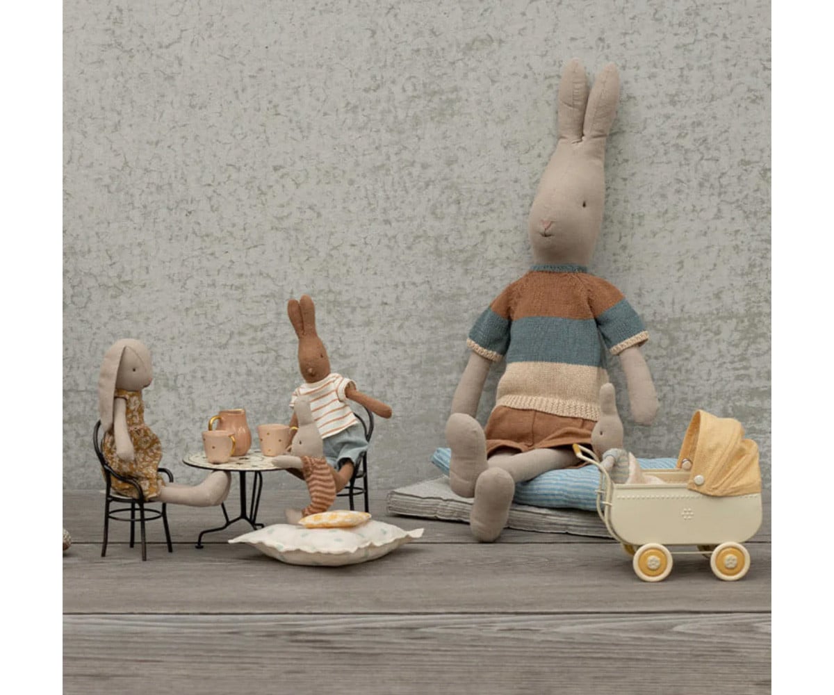 Set Tavolo e 2 Sedie Miniatura Maileg Black