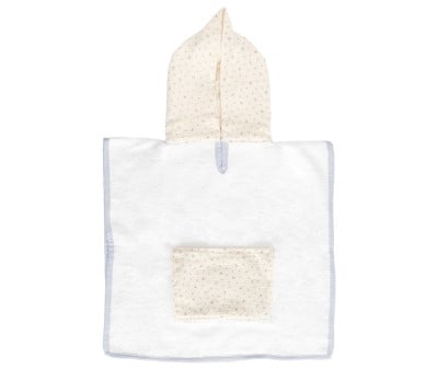 Poncho Personalizzabile Blue Flowers Personalizzabile