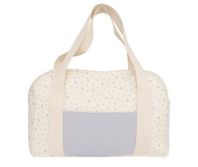Borsa Sportiva Blue Flowers Personalizzabile