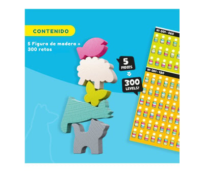 Gioco da Tavolo Stacking Challenge Animals
