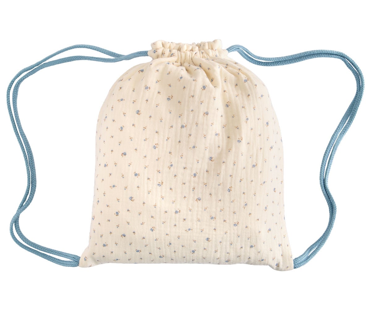 Sacca Zaino Blue Flowers Personalizzabile