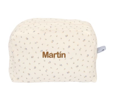 Bolsa de higiene personalizável Flor Azul