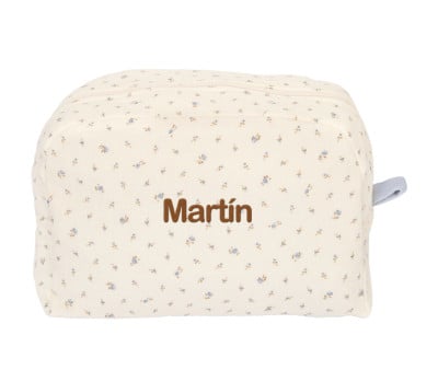 Bolsa de higiene personalizável Flor Azul