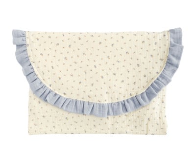 Busta Cambio Blue Flowers Personalizzabile