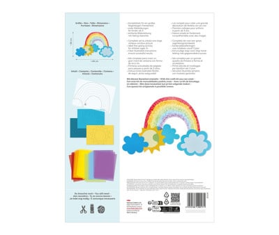 Craft Kit Impara a Incollare Rainbow Window Picture