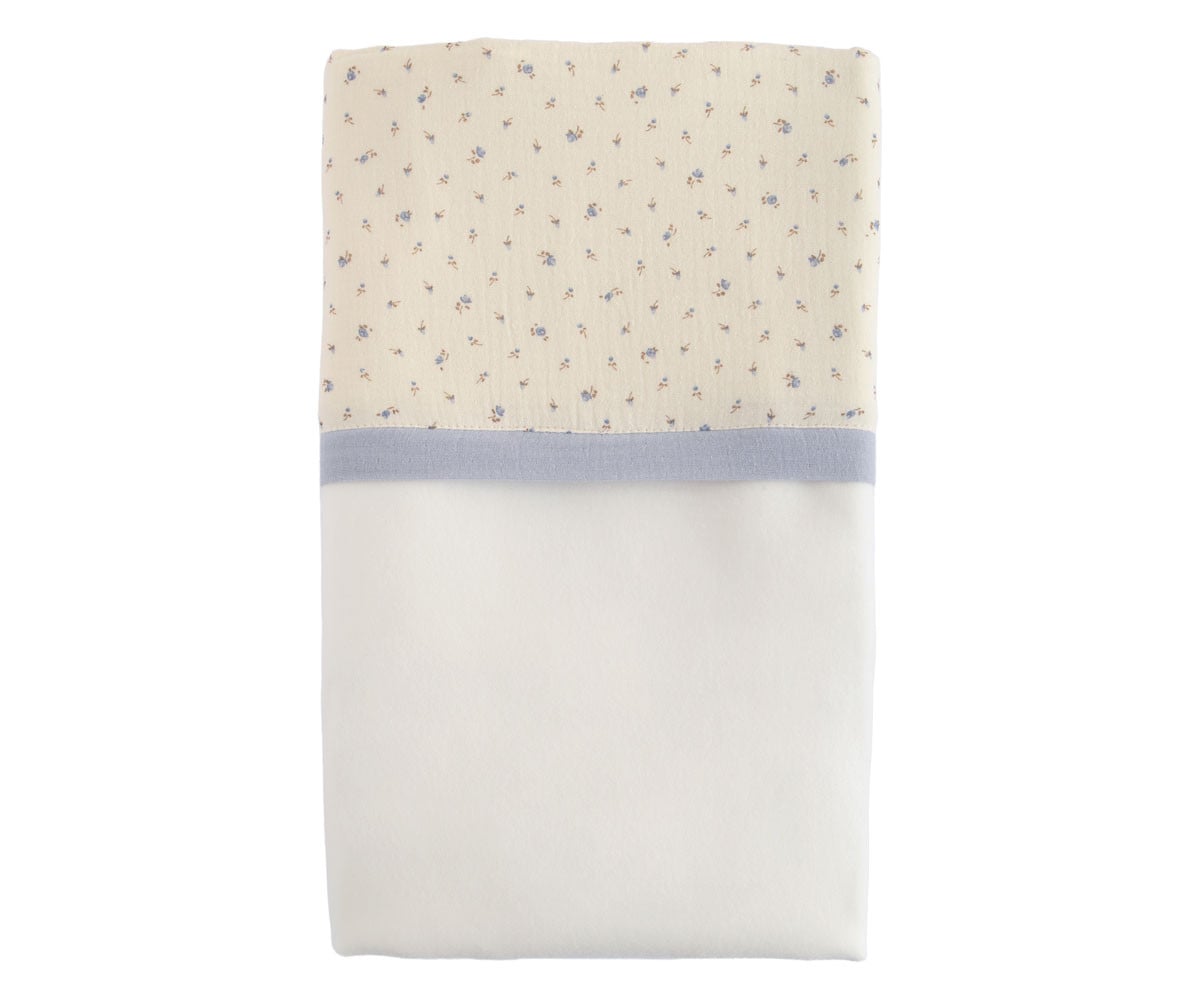 Manta Flor Azul Personalizable