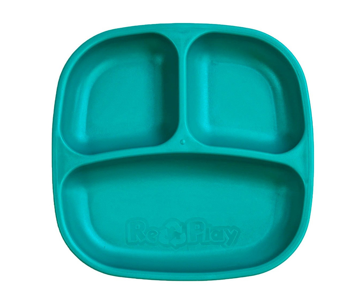 Replay Teal Compartment Plate