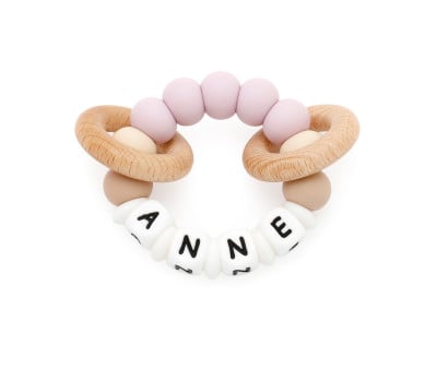 Sonaglio Dentarello Silicone Personalizzato Ecologic Lilac