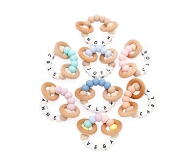 Sonaglio Dentarello Silicone Personalizzato Ecologic Mint