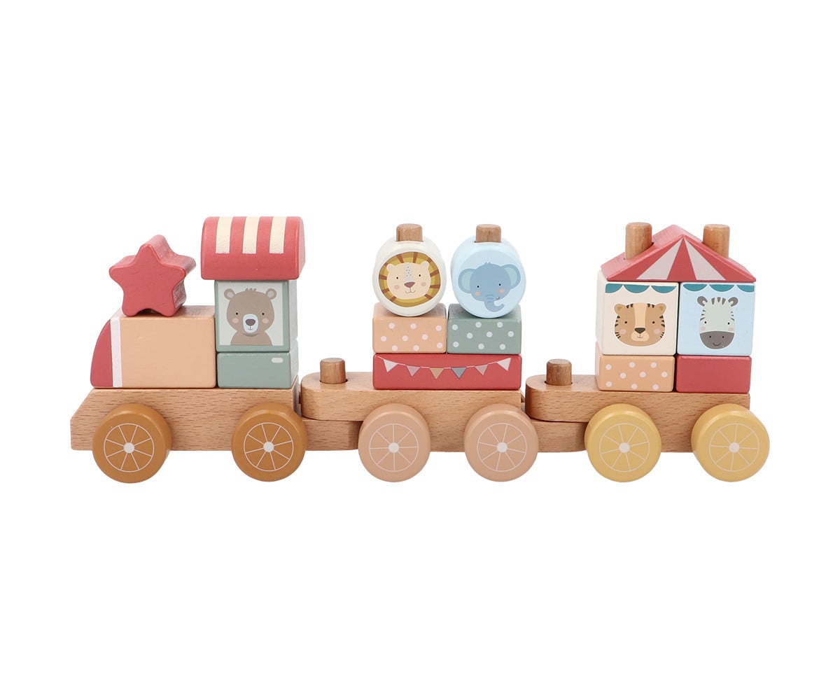 Trenino Legno Monneka Circus Personalizzabile