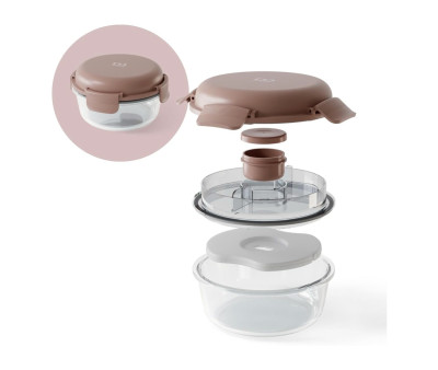 Contenitore Round Vetro MB Sunny Pink Moka